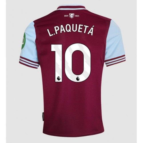 Fotbalové Dres West Ham United Lucas Paqueta #10 Domácí 2024-25 Krátký Rukáv